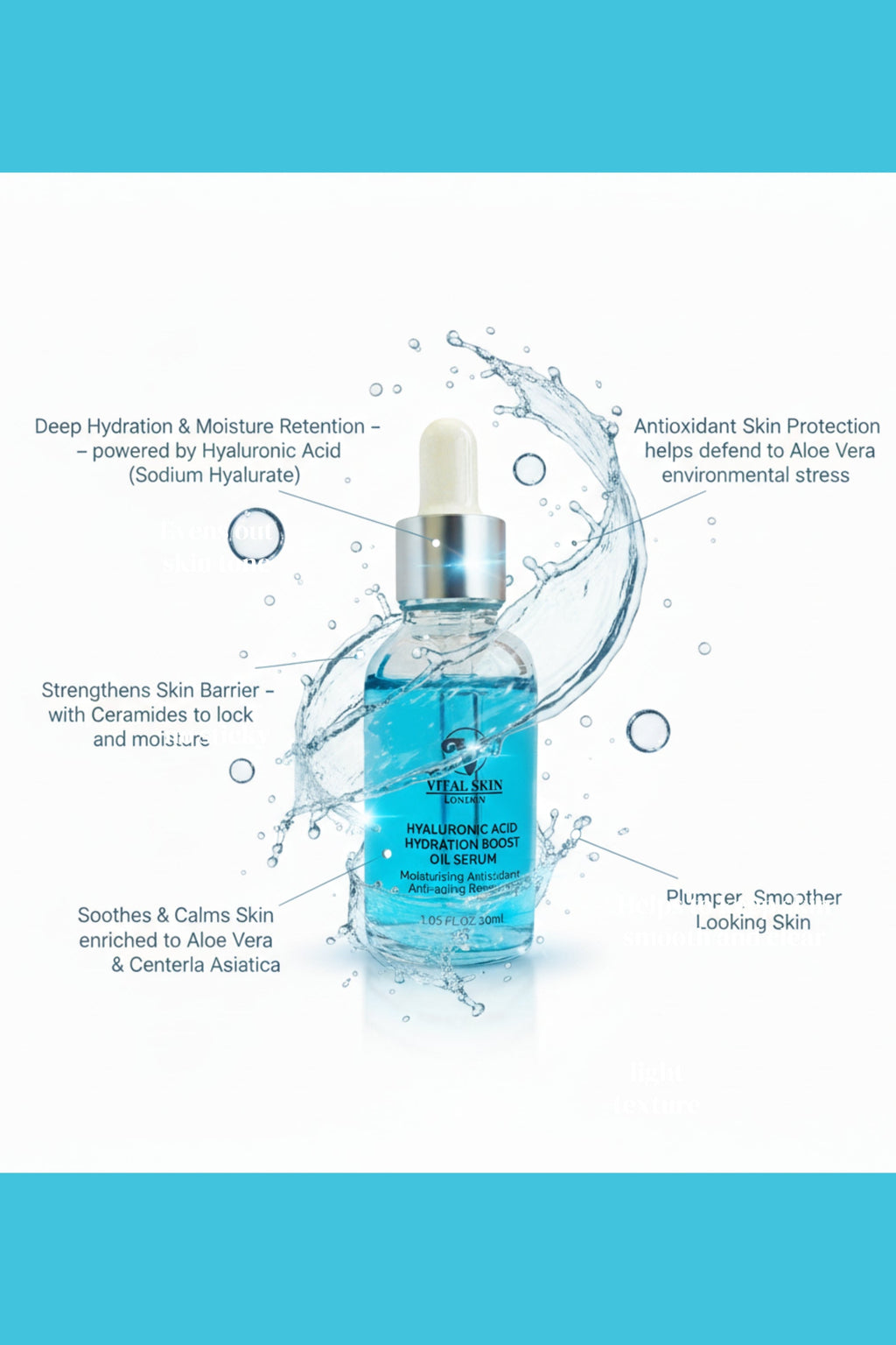 Hyaluronic Acid Oil Serum for Skin Hydration