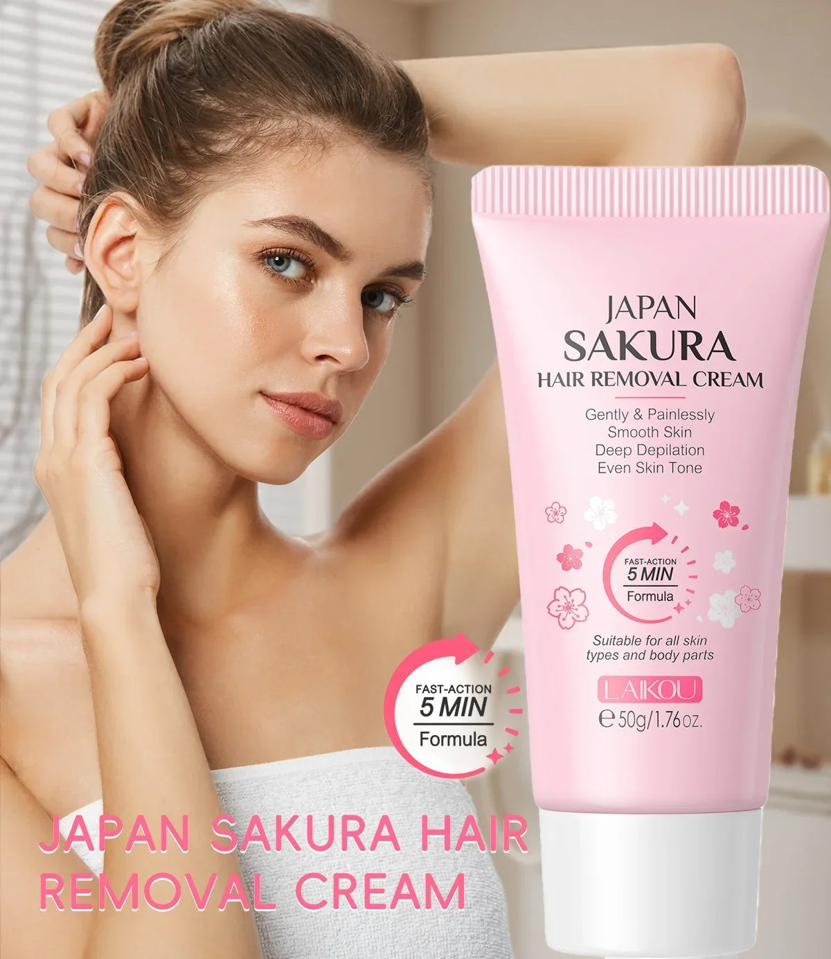 LAIKOU Hair Removal Cream for Intimate Areas 50g